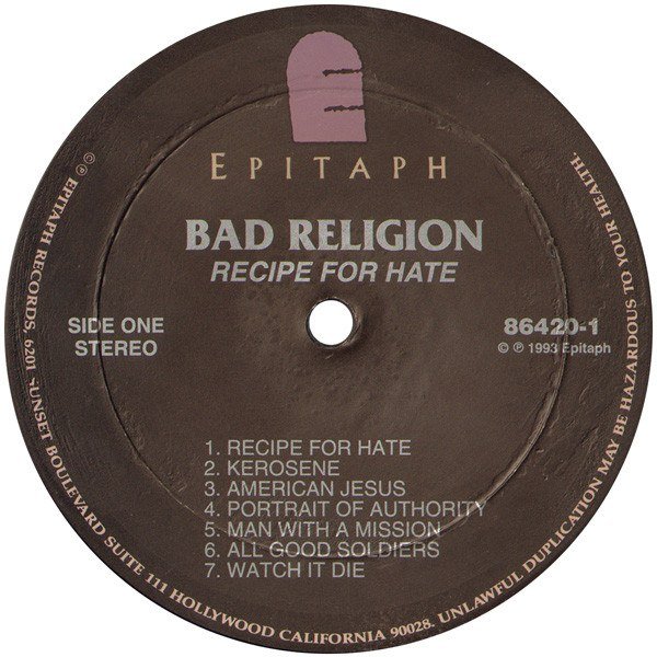 Recipe For Hate