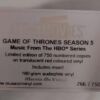 Game Of Thrones (Music From The HBO Series) Season 5