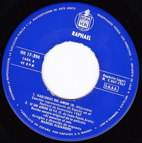Eurovision '67 - Hablemos Del Amor