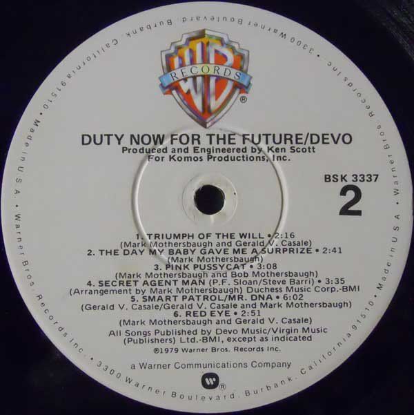 Duty Now For The Future