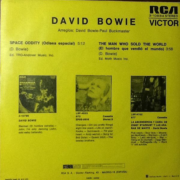 Space Oddity / The Man Who Sold The World
