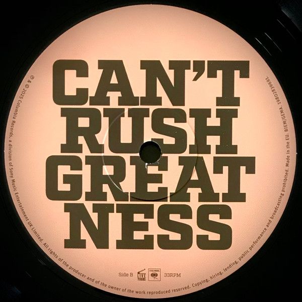 Can't Rush Greatness