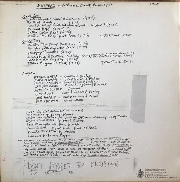 Fillmore East - June 1971
