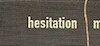 Hesitation Marks
