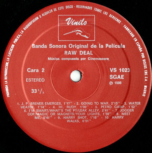 Raw Deal (Original Motion Picture Soundtrack)