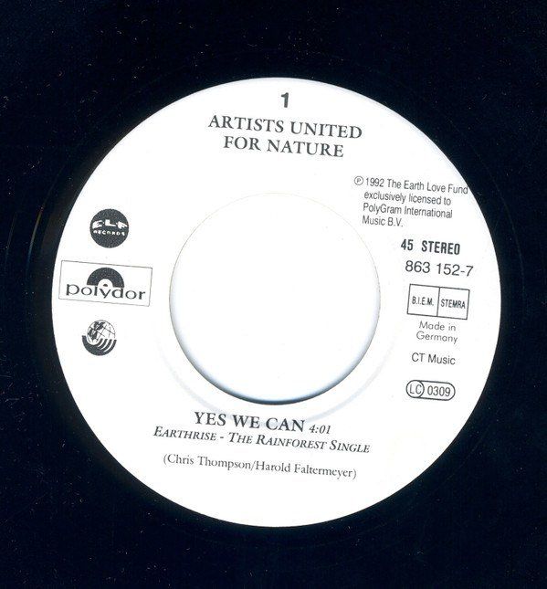 Earthrise - The Rainforest Single - Yes We Can