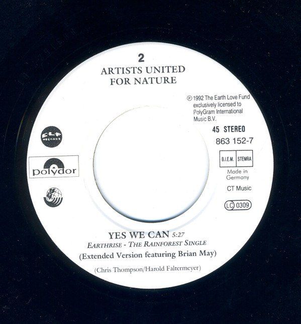 Earthrise - The Rainforest Single - Yes We Can