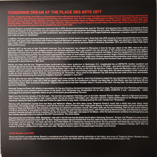 Live At Place Des Arts, Montreal, April 9th, 1977