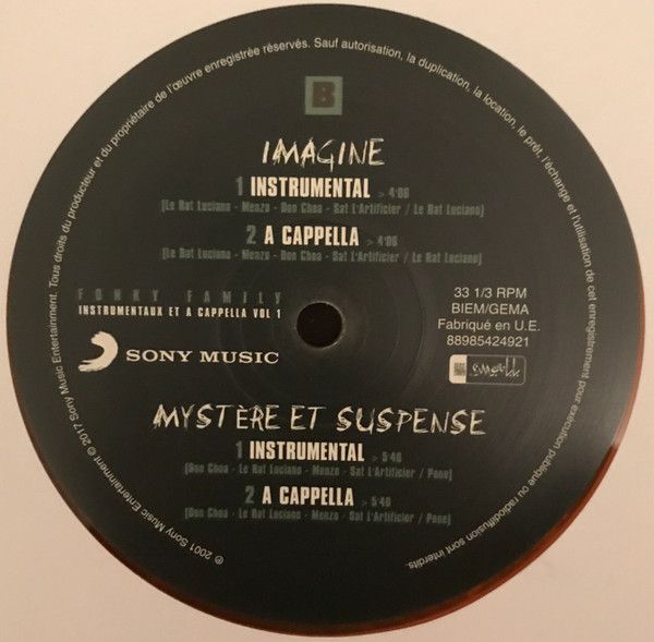 Instrumentaux Et A Cappella Vol. 1