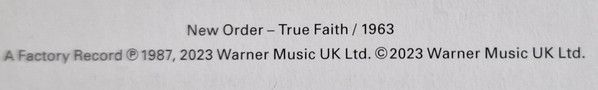 True Faith / 1963