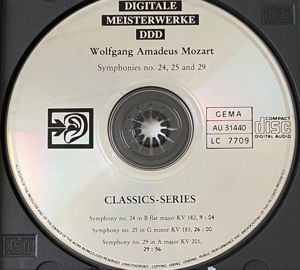Sinfonien Nr. 24, 25, 29
