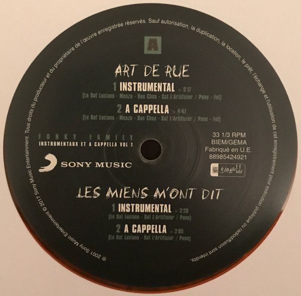 Instrumentaux Et A Cappella Vol. 1