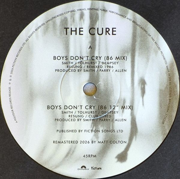 Boys Don't Cry (86 Mix)
