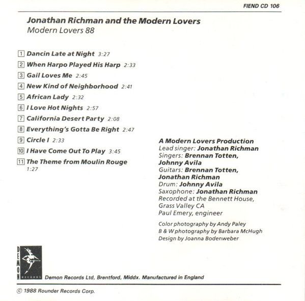 Modern Lovers 88