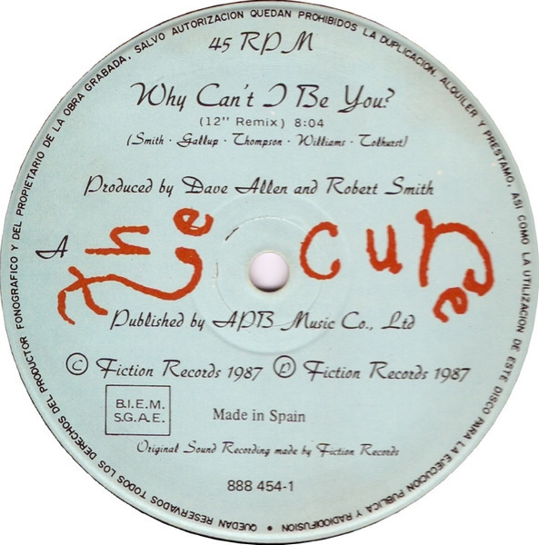 Why Can't I Be You? (12" Remix)