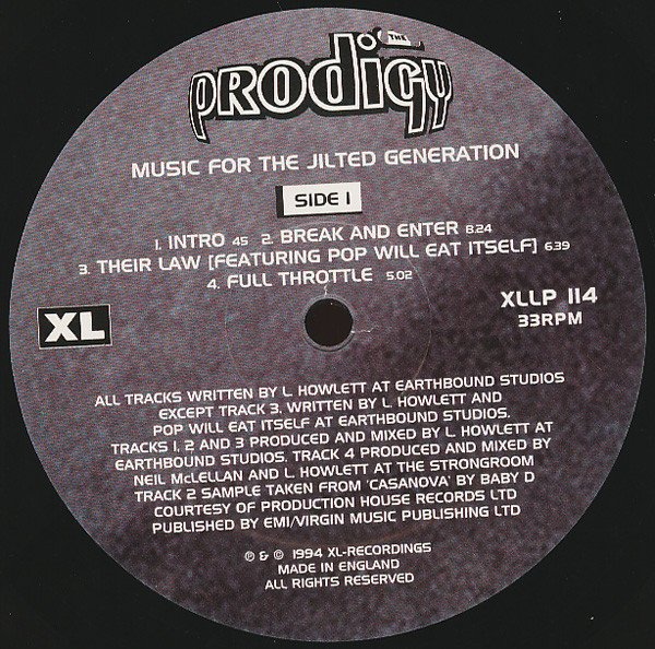 Music For The Jilted Generation