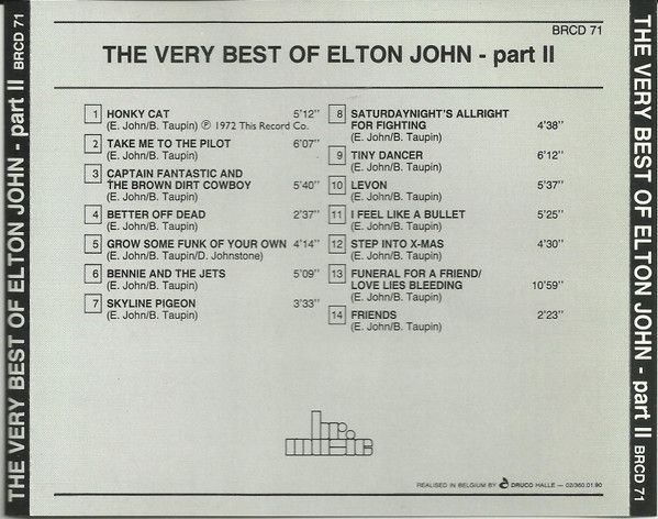 The Very Of  Best Of Elton John-Part 2
