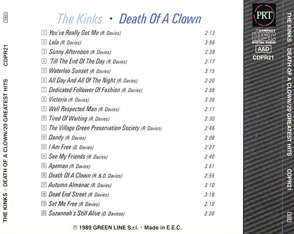 Death Of A Clown - 20 Greatest Hits