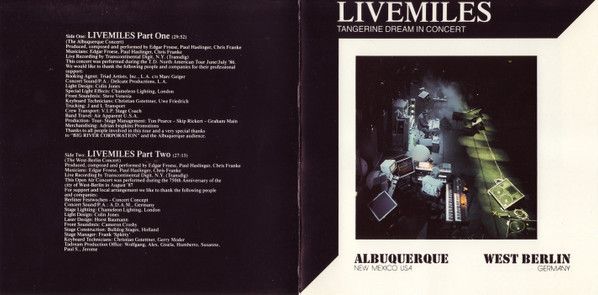 Livemiles (Tangerine Dream In Concert)