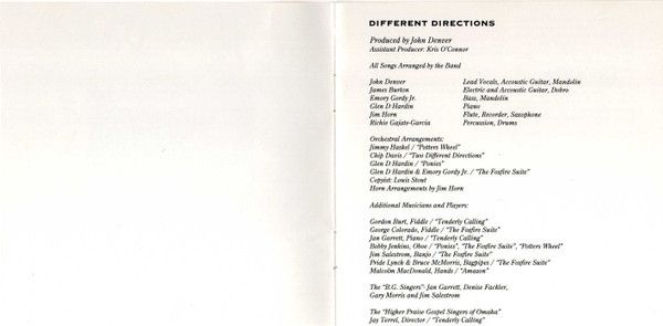 Different Directions
