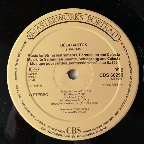 Sinfonia / Music For String Instruments, Percussion And Celesta