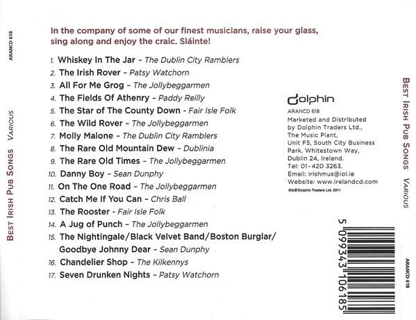Best Irish Pub Songs