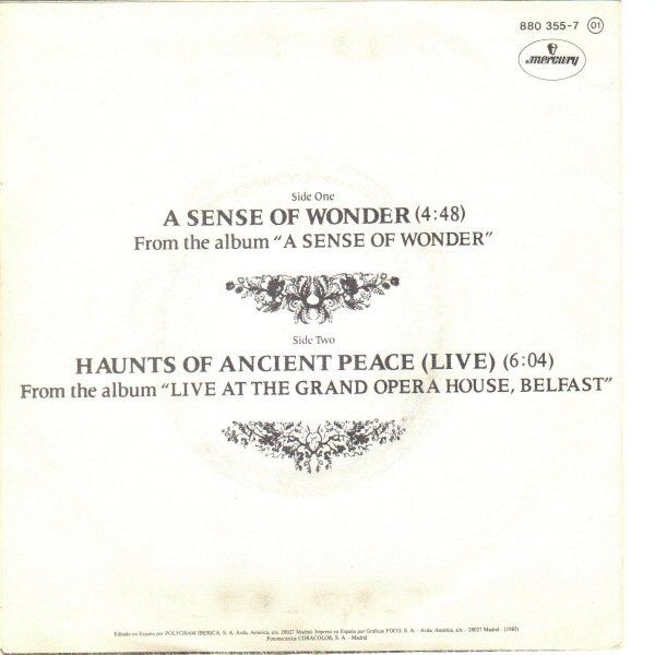 A Sense Of Wonder = Sentimiento De Asombro