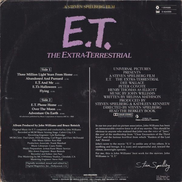 39e8b058768a3df56c57cbed2c7f005c28e8643a_0_0.jpeg E.T. The Extra-Terrestrial (Music From The Original Motion Picture Soundtrack)