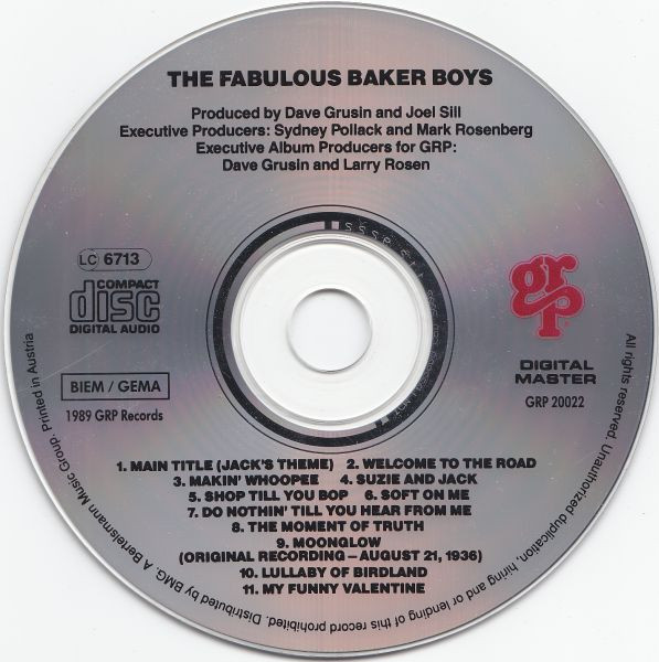 The Fabulous Baker Boys (Original Motion Picture Soundtrack)