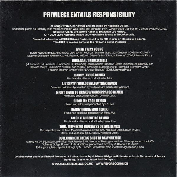 Privilege Entails Responsibility