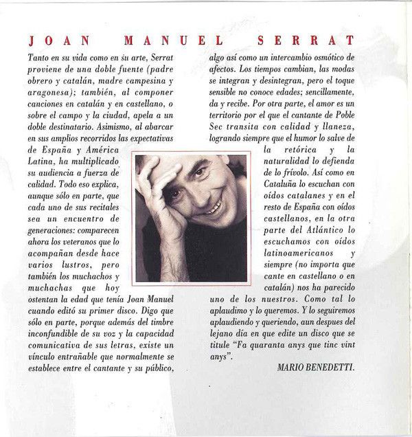Serrat... Eres Único!