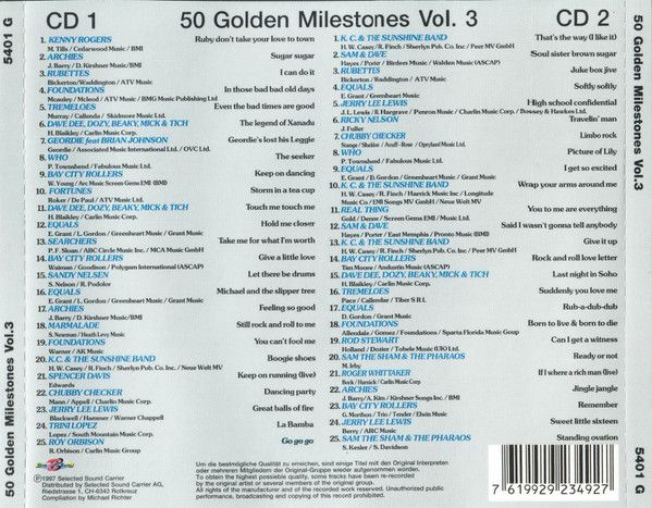 50 Golden Milestones Vol.3