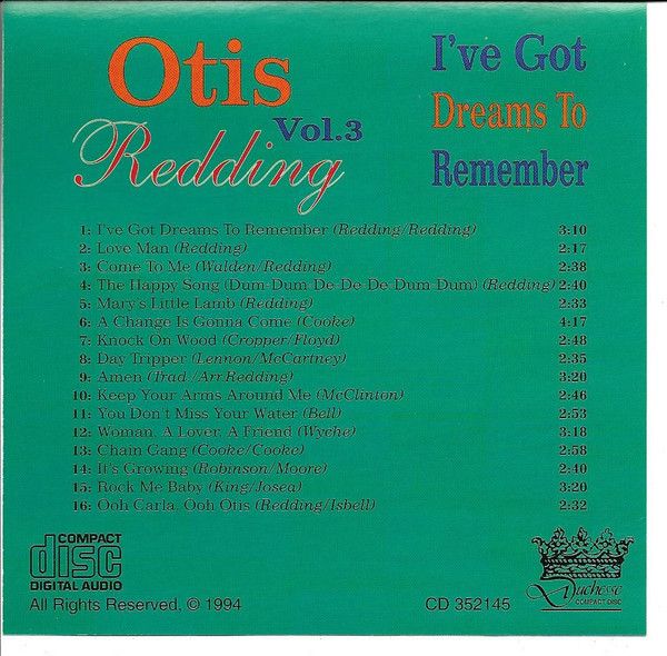 Otis Redding Vol.3 - I've Got Dreams To Remember