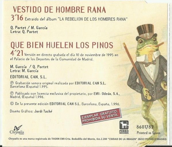 Vestido De Hombre Rana