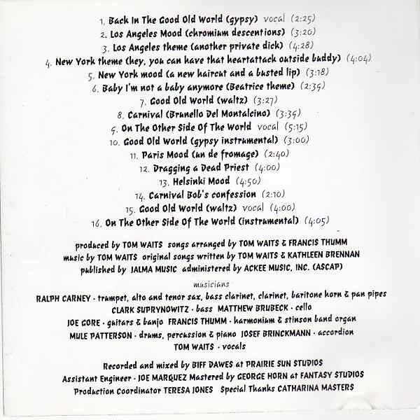 Night On Earth (Original Soundtrack Recording)