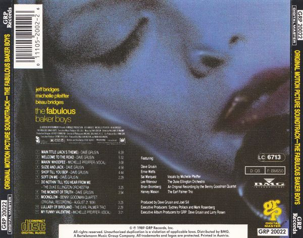 The Fabulous Baker Boys (Original Motion Picture Soundtrack)