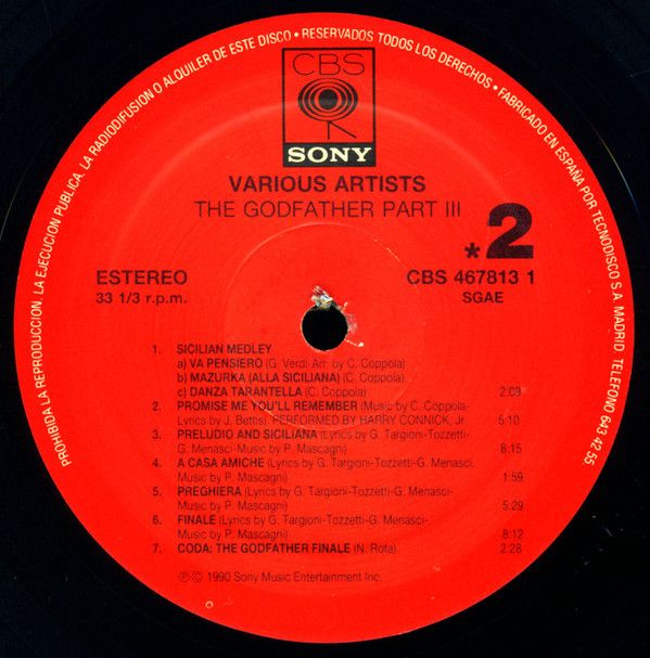 The Godfather Part III (Music From The Original Motion Picture Soundtrack)