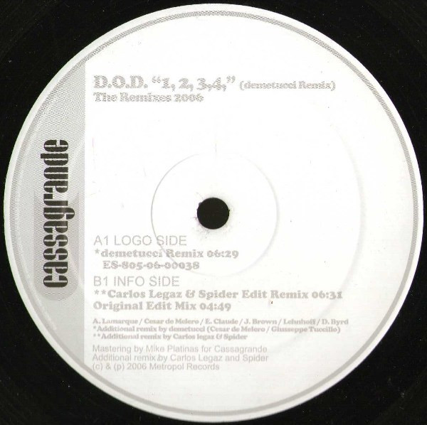 1, 2, 3, 4 (The Remixes 2006)