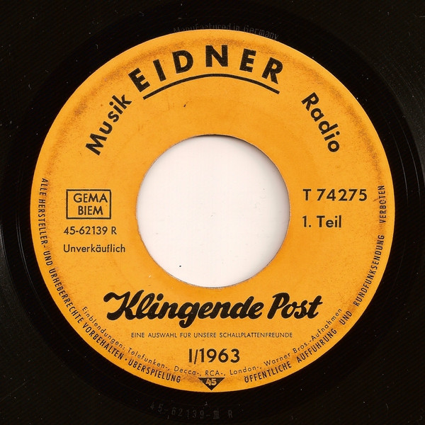 Klingende Post I/1963