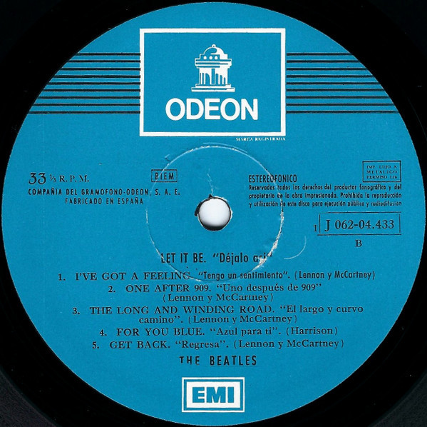 Let It Be = Déjalo Así