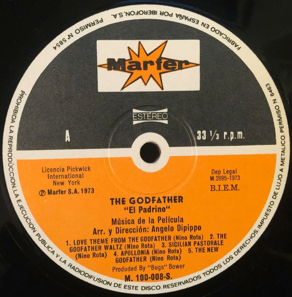 484c0fbead068732e7c6694c3ed9c2a588e3241e_0_0.jpeg The Godfather (El Padrino) Musica De La Pelicula