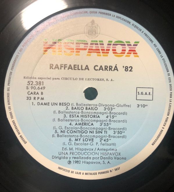 Raffaella Carrà '82
