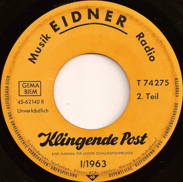 Klingende Post I/1963
