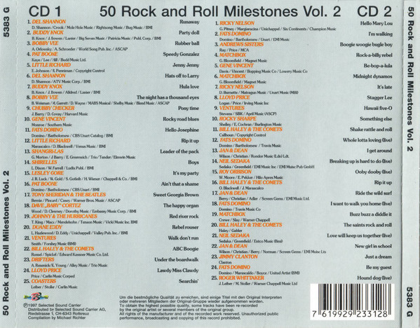 50 Rock And Roll Milestones Vol.2