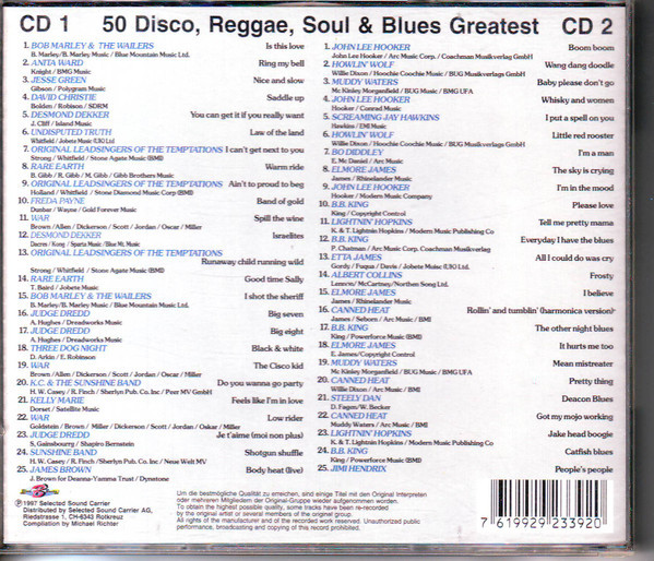 50 Disco, Reggae, Soul & Blues Greatest