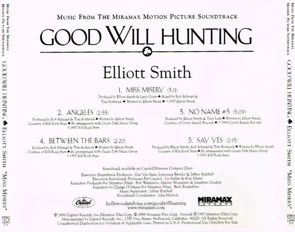 a31a69aa8d0f0e077fca12ca1b5220cb5a89bac7_0_0.jpeg Music From The Miramax Motion Picture Soundtrack Good Will Hunting