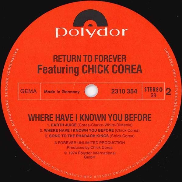 Where Have I Known You Before