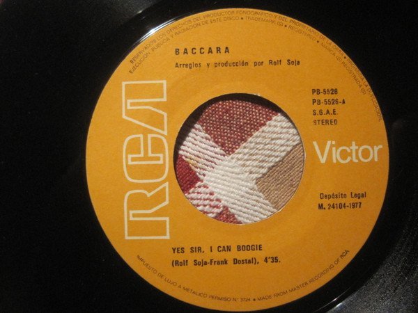 Yes Sir, I Can Boogie / Cara Mia