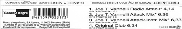 Where Is My Man (Joe T. Vannelli 2000 Remixes)