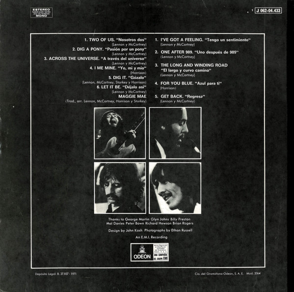 Let It Be = Déjalo Así